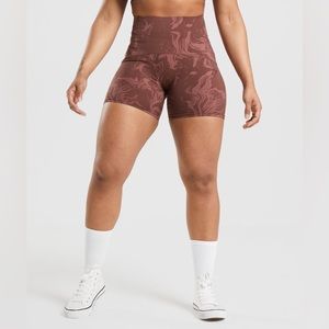 GS POWER HIGH RISE SHORTS- cherry brown